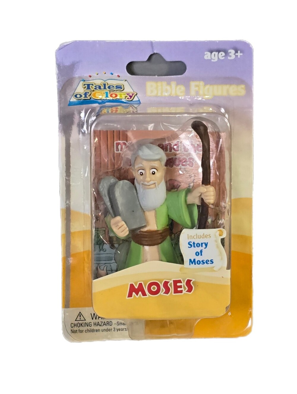 Moses Tales of Glory Bible Figure New in Package, 3" Ten Commandments Christian